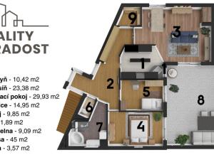 Prodej bytu 3+1, Praha - Stodůlky, Klausova, 150 m2