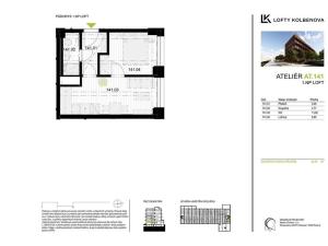 Prodej atypického bytu, Praha - Vysočany, Kolbenova, 32 m2