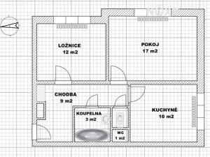 Prodej bytu 2+1, Praha - Krč, Kremličkova, 52 m2