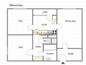 Prodej bytu 3+1, Pardubice, Bartoňova, 75 m2