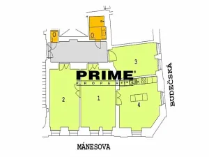 Pronájem bytu 3+1, Praha - Vinohrady, Mánesova, 98 m2