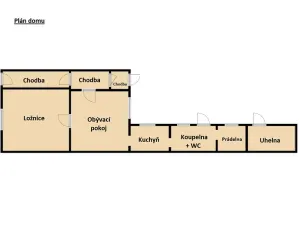 Prodej rodinného domu, Kostelec nad Labem, Bažantnická, 61 m2