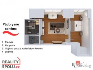 Prodej bytu 2+kk, Praha - Libeň, Heydukova, 60 m2