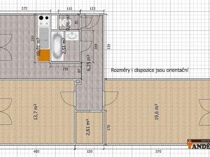 Pronájem bytu 2+1, Karviná, Nedbalova, 57 m2