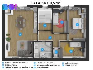 Prodej bytu 4+kk, Šternberk, 105 m2