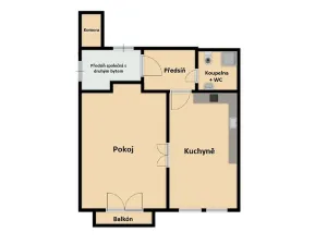 Prodej bytu 2+kk, Praha - Holešovice, Ortenovo náměstí, 56 m2