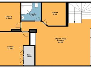 Pronájem bytu 4+kk, Praha - Koloděje, K Sibřině, 81 m2