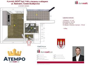 Prodej bytu 1+kk, České Budějovice - České Budějovice 6, Nádražní, 30 m2