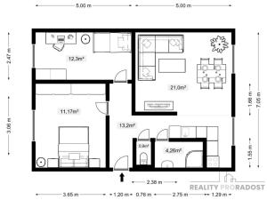 Prodej bytu 3+kk, Strážovice, 63 m2