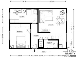 Prodej bytu 3+kk, Strážovice, 63 m2