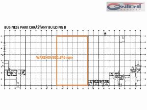 Pronájem výrobních prostor, Chrášťany, Za Tratí, 1845 m2