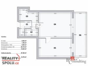 Prodej bytu 2+kk, Praha - Vysočany, Podkovářská, 47 m2