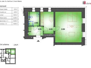 Prodej bytu 1+1, Horní Blatná, náměstí Sv. Vavřince, 54 m2