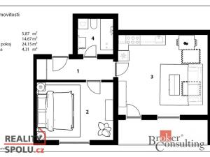 Prodej bytu 2+kk, Svoboda nad Úpou, Rýchorské sídliště, 54 m2