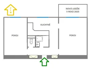 Prodej bytu 2+1, Ostrava, Hlavní třída, 54 m2