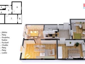 Prodej bytu 3+1, Roztoky, 82 m2