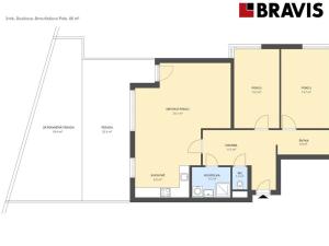 Pronájem bytu 3+kk, Brno - Lesná, Dusíkova, 210 m2