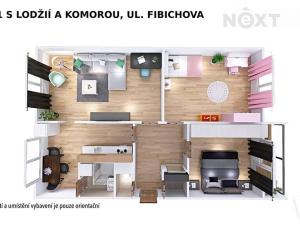 Prodej bytu 3+1, Šumperk, Fibichova, 72 m2