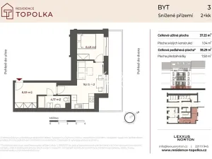 Prodej bytu 2+kk, Praha - Nusle, Na Topolce, 38 m2