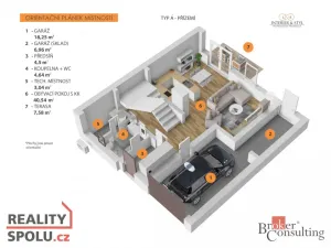 Prodej rodinného domu, Ořech, Východní, 159 m2