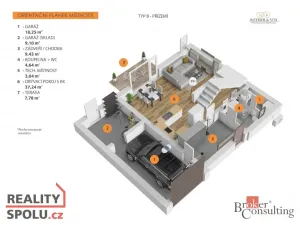 Prodej rodinného domu, Ořech, Východní, 166 m2