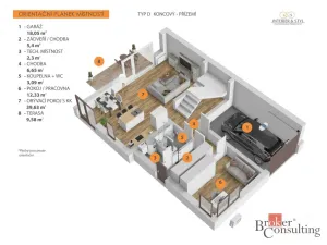 Prodej rodinného domu, Ořech, 170 m2