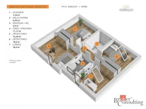 Prodej rodinného domu, Ořech, 170 m2