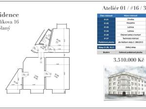 Prodej bytu 3+kk, Slaný, Stehlíkova, 64 m2