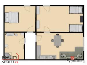 Prodej bytu 3+kk, Černá v Pošumaví, 52 m2