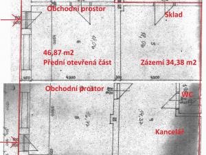 Pronájem obchodního prostoru, Ostrava, Oborného, 81 m2