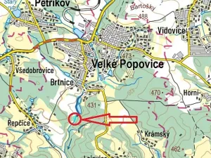 Prodej podílu lesa, Velké Popovice, 534 m2