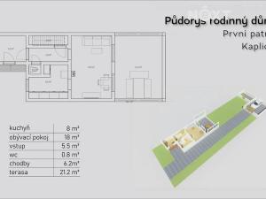 Prodej rodinného domu, Kaplice, SNP, 72 m2