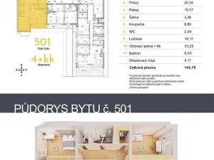 Prodej bytu 4+kk, České Budějovice, Fráni Šrámka, 145 m2