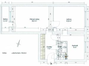 Pronájem bytu 2+1, Praha - Břevnov, Čílova, 50 m2