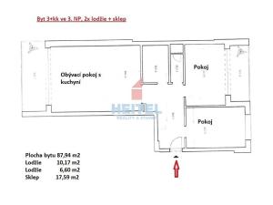 Pronájem bytu 3+kk, Olomouc, 122 m2