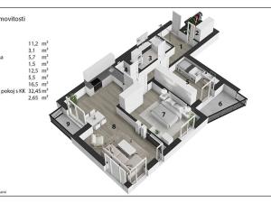 Prodej bytu 3+kk, Pardubice, U Sportovní školy, 91 m2