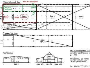 Pronájem skladu, Mirošovice, Hlavní, 553 m2