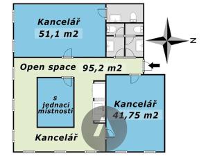 Pronájem kanceláře, Olomouc, Horní náměstí, 210 m2