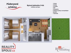 Prodej bytu 3+kk, Svoboda nad Úpou, Maršovská, 72 m2