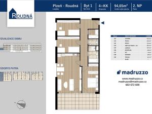 Prodej bytu 4+kk, Plzeň, Na Roudné, 95 m2