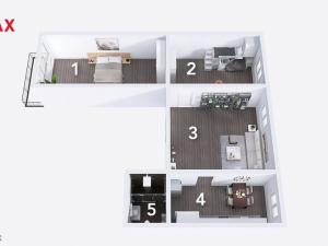 Pronájem bytu 3+1, Majetín, 60 m2