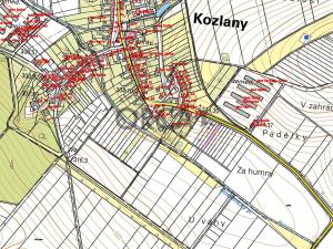 Prodej pole, Kozlany, 1091 m2