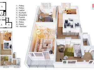 Prodej bytu 4+1, Smidary, Nádražní, 79 m2