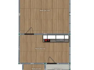 Pronájem bytu 1+1, Jablonec nad Nisou, Pražská, 40 m2