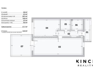 Prodej bytu 2+kk, Nehvizdy, Mochovská, 78 m2