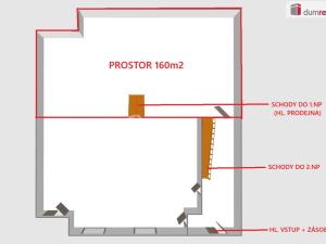 Pronájem obchodního prostoru, Hodonín, Dolní Valy, 160 m2