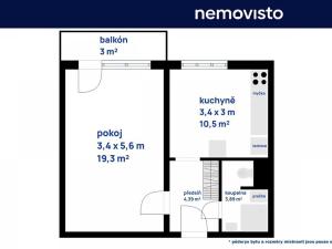 Pronájem bytu 1+1, Ostrava, Františka Hajdy, 42 m2