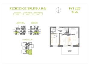 Prodej bytu 2+kk, Brno, Jerlínová, 53 m2