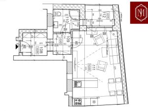 Pronájem bytu 1+kk, Třebíč - Horka-Domky, Bráfova tř., 37 m2