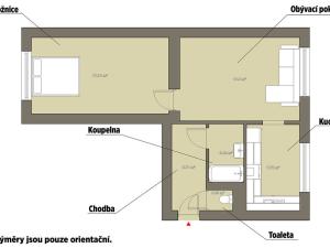 Pronájem bytu 2+1, Sokolov, Heyrovského, 53 m2